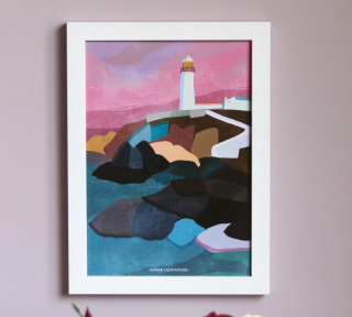 Illustrated view of Fanad Lighthouse