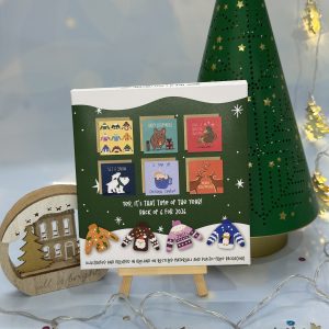 6 Jolly Christmas cards Green